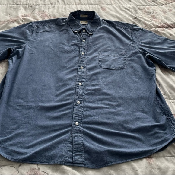 J. Crew men’s Secret Wash Classic fit blue stretch button down shirt, size XL - Picture 15 of 16